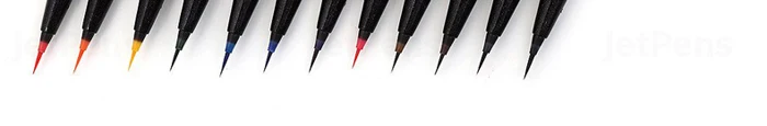 Pentel Кисть ручка художника Акварельная мягкая кисть кончик художественные маркеры ручки для манги комиксов раскрашивания Рисование каллиграфия