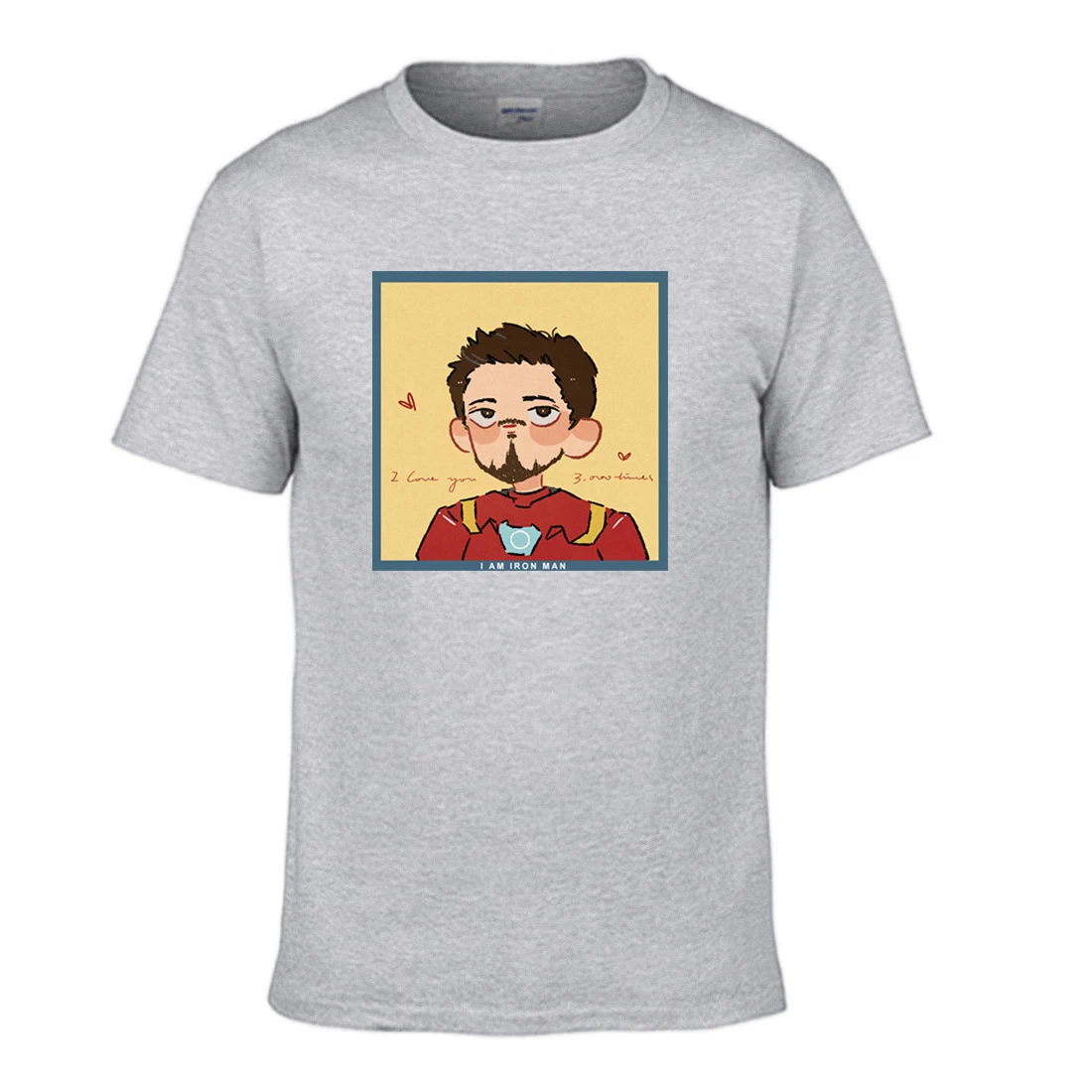 

Iron Man I Love You 3000 Times Tony Stark T shirt Superhero The Avengers T-Shirts Men Summer TShirts Cotton Short Sleeve Tshirt