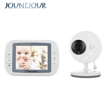 JUNEJOUR Wireless Video Baby Monitor Night Vision Camera Video 3.5inch LCD Sreen Baby Sleep Monitor Baby Camera Music 2-Way Talk
