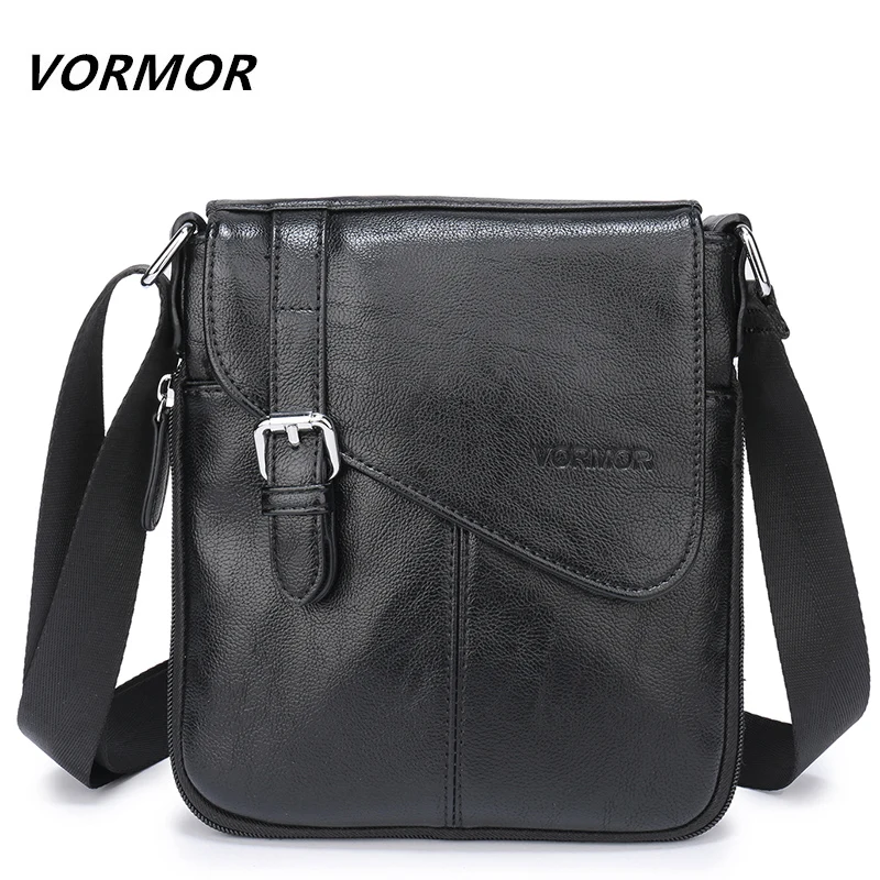 

VORMOR Leather men bags male PU flap bag Shoulder Crossbody bags Handbags Messenger small men Leather bag V7745