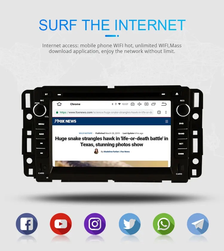 Clearance LJHANG 2 Din Android 9.0 Car DVD Player For GMC Chevrolet Chevy Yukon Sierra Tahoe Acadia Suburban Multimedia Car Radio GPS WIFI 9