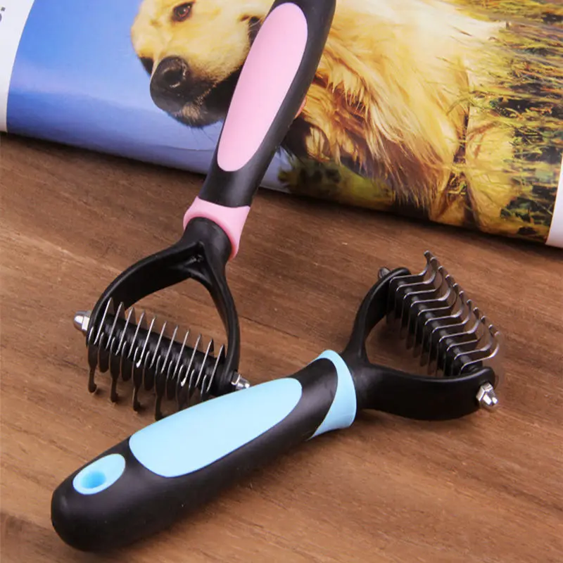 1pc Pet Grooming Brush Cleaner Stainless Pet Dog Cat Dog Soft Plastic