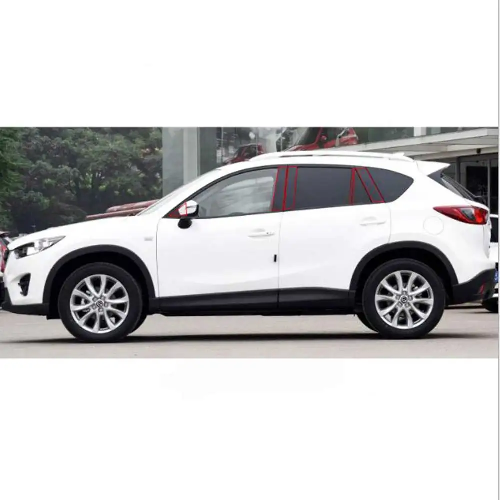 10 шт./компл. для Mazda CX-5 CX5 2011 2012 2013 окна автомобиля столб Чехлы отделка Стикеры внешние аксессуары