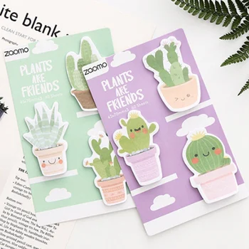 

Creative Small Fresh Cactus Sticky Notes Message Note Notes N Times Paste Memo Pad Weekly Planner Stationery School Supplies