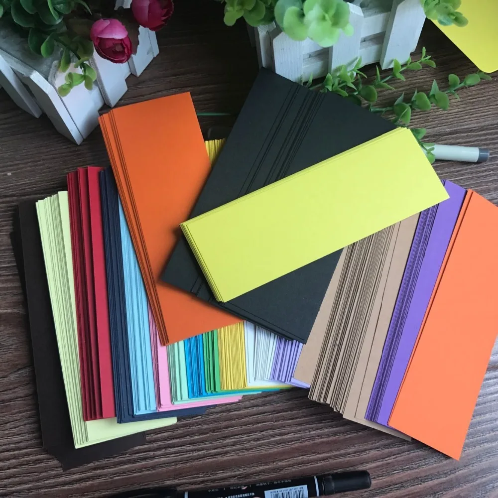 

100pcs/set Blank Mini Kraft Paper Card Hand-painted Card DIY Doodle Card Christmas Greeting Cards