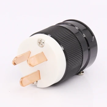 

Pure copper Male AU Mains Power Plug Copper Connector Cable