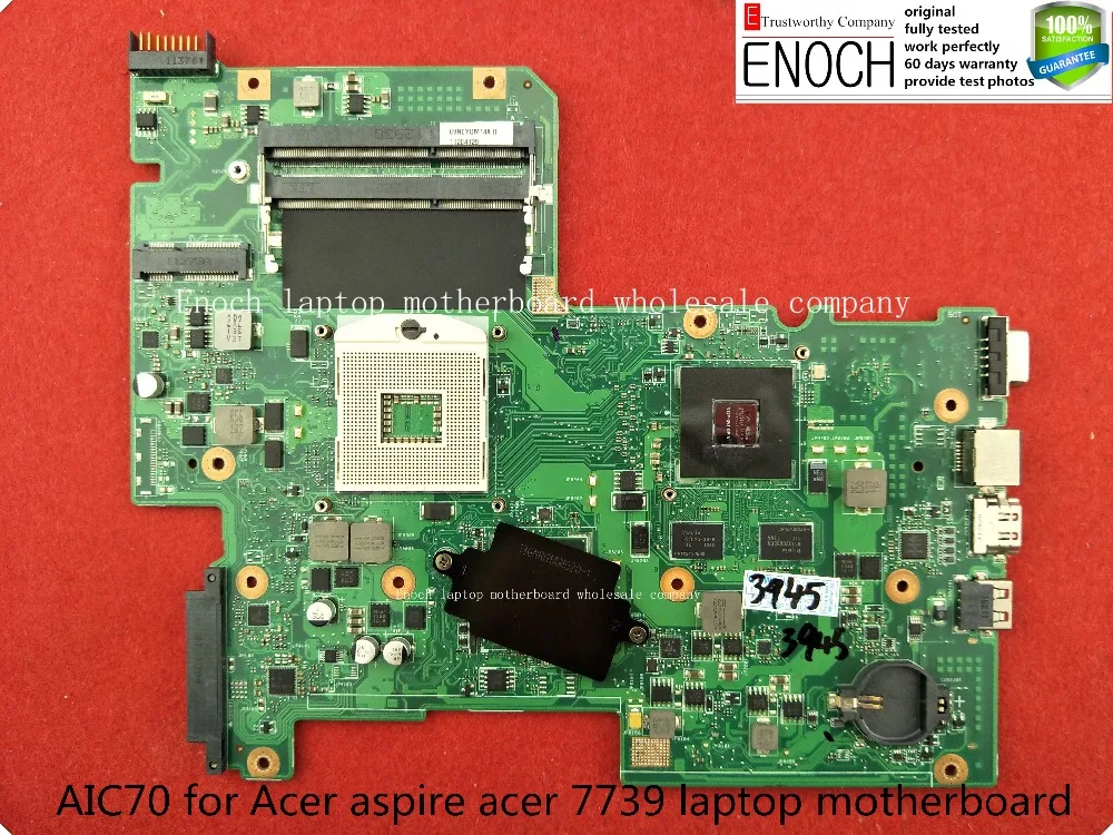 

AIC70 for Acer aspire acer 7739 laptop motherboard HM55 REV:2.0 with nvidia graphic N12P-GV3-OP-A1 store No.325