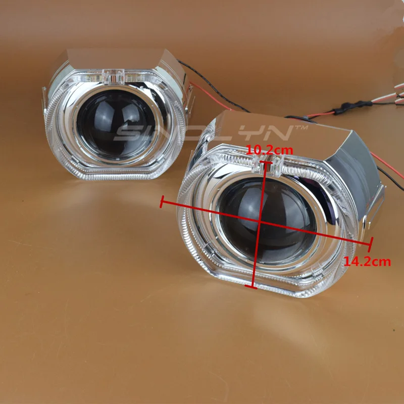Sinolyn светодиодный двухксеноновый объектив angel eyes полный комплект HID проектор фары 3,0 Q5 линзы для H4 H7 9005 9006 автомобильные аксессуары тюнинг