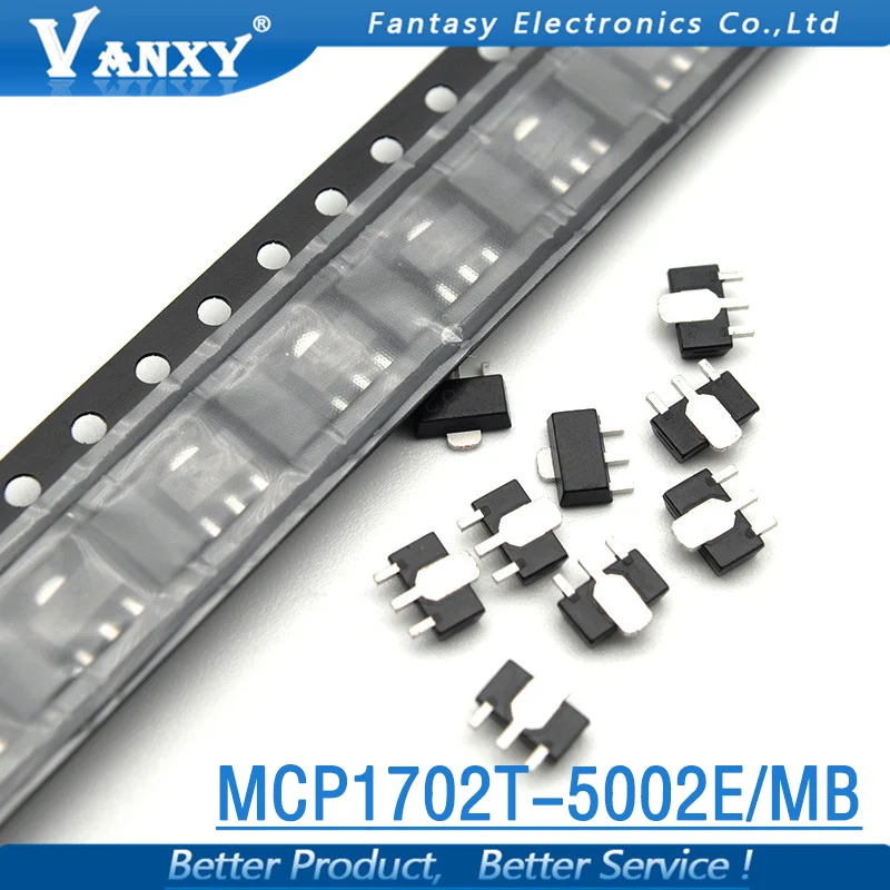 10 шт. MCP1702T-5002E/MB SOT-89 MCP1702T-5002E SOT MCP1702T-5002 SMD MCP1702T MCP1702 SMD