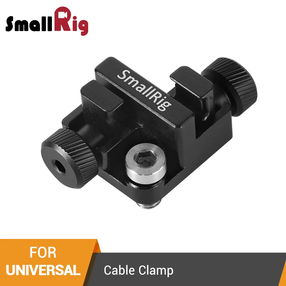 Универсальный кабельный зажим SmallRig с винтом 1/4 ”-20 для кабелей диаметром от 2 до 7 мм для крепления на DSLR камеру/монитор клетка-2333