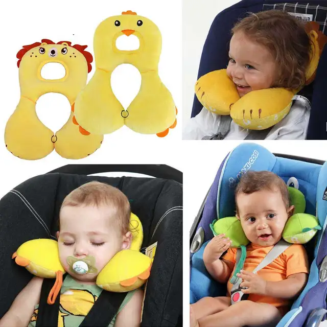 Best Offers  Baby Stroller Pillow Infant Car Seat Head Neck Protection U Shaped Pillow Soft Adjustable Head Support Stroller Accessories