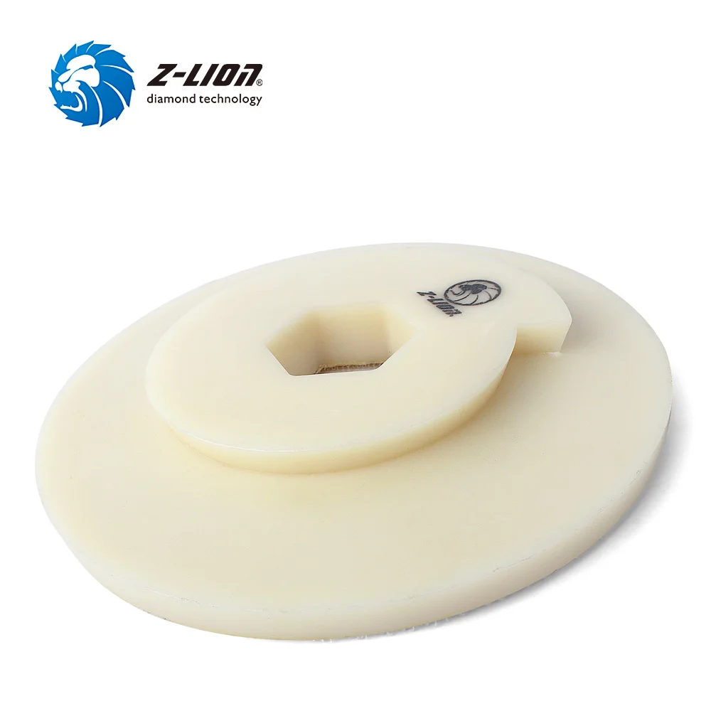 Z-LION 4/5/6 Inch Snail Lock Adaptor Backer Pad Hook & Loop Backing Disc for Diamond Polishing Pads Snail Lock Adapter 1pc 3 4 backer pad diamond polishing pad hook