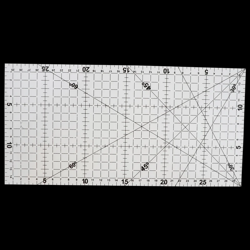 1 шт. 50x15 см прозрачная акриловая Лоскутная выровненная линейка сетка для резки ремесленных шкал правило инструменты для рисования Линейка 30x15 см