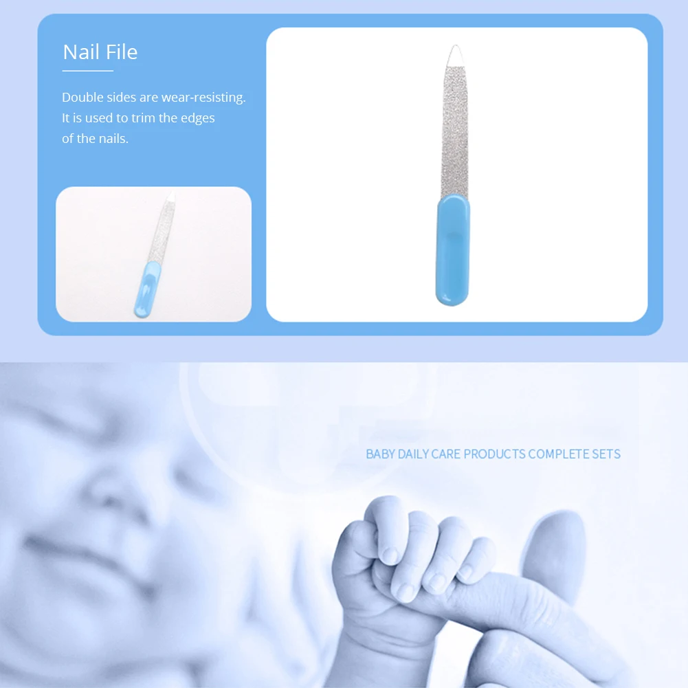 10 шт./компл. безопасный здоровье ребенка триммер для ногтей Уход за младенцем стрижка термометр кусачки для ногтей детский набор
