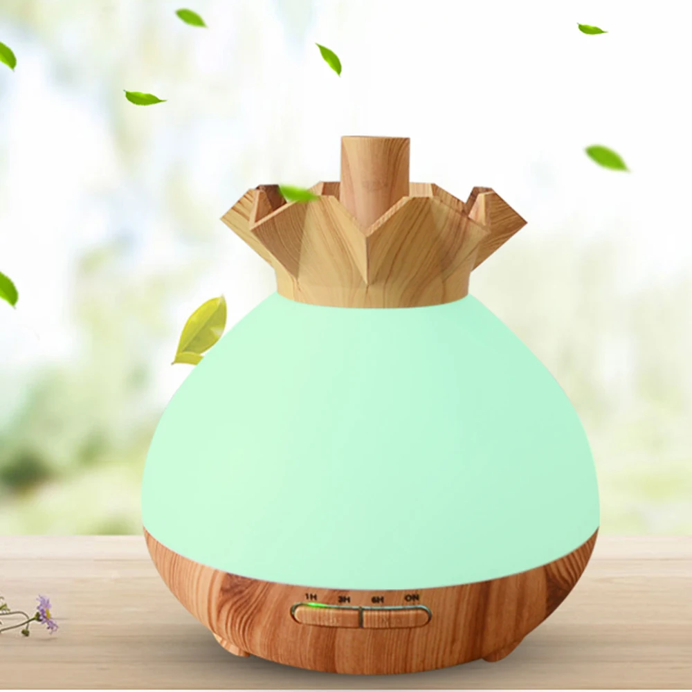 

Aromatherapy Essential Oil Diffuser Auto Shut Off Ultrasonic Air Humidifier With LED Light Electric Mist Maker for Home 400ML