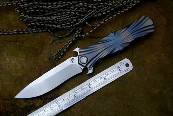 

Kevin John Knife VENOM T M390 blade Knives Hunting Titanium Handle Tactical Folding Knife for Collection Gift Knives