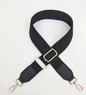 IMIDO широкий холст Замена наплечных ремней для сумок ремень ручки для женская дизайнерская сумка сумки аксессуары части DIY STP128 - Цвет: Black