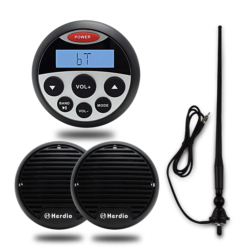 Bluetooth MP3 Waterproof Boat Audio Receiver FM/AM Radio for Boat SPA