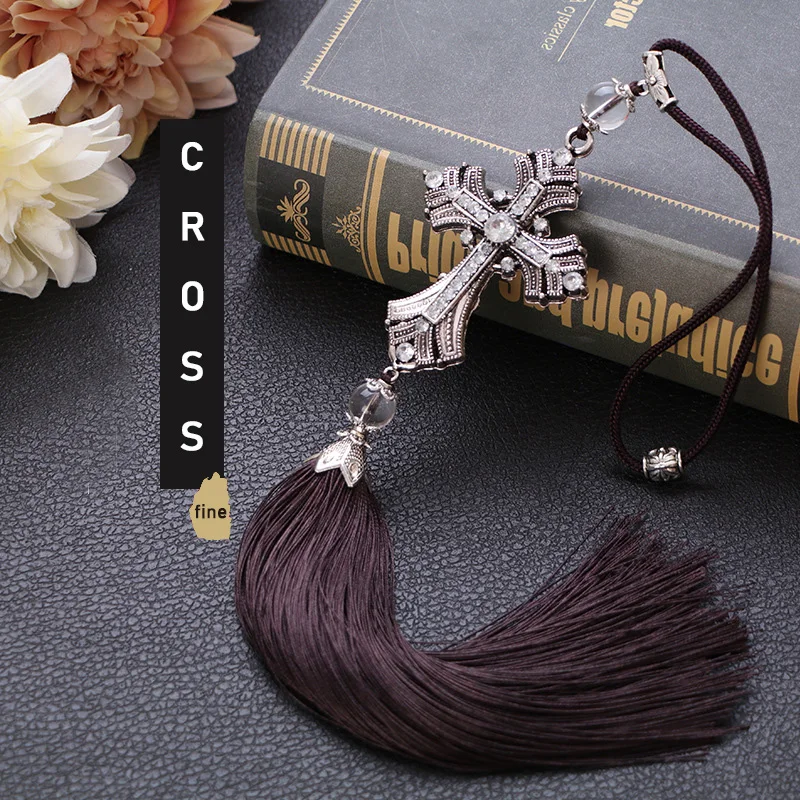 

Auto Accessories Car Ornament Glass Cross Jesus Decoration Pendant Suspension for Toyota Trd Camry Rav4 Corolla C-hr Prius Yaris