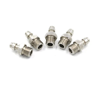 

PCP Airforce Paintball Stainless Steel 8MM Male Plug Quick Coupler Connector M10*1 Male Thread For Air Socket Connection QP001