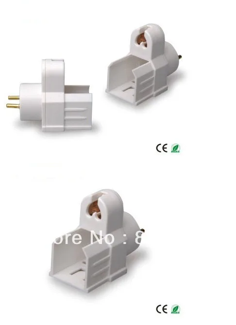 Флуоресцентный T8 к T5 концевой преобразователь, 28 Вт Цоколь лампы конвертер, T8 держатель лампы к T5 цоколь конвертер, держатель лампы конвертер