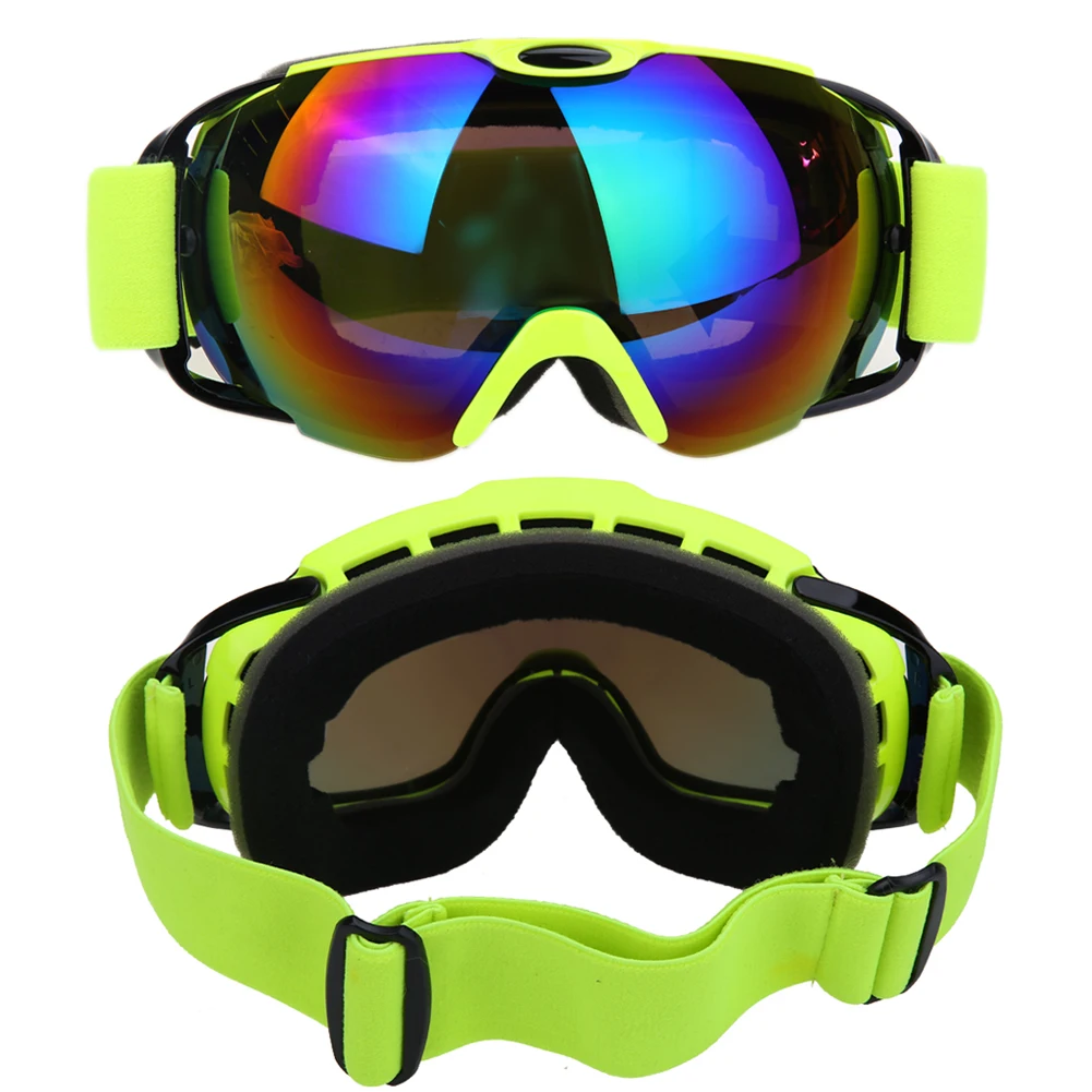 De esquí profesional gafas de doble capas UV400 anti-niebla gran máscara de esquí gafas de esquí de las mujeres de los hombres de nieve de invierno snowboard gafas