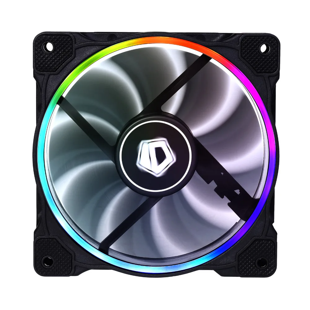 3 шт. упаковка с RGB разделительный провод. ID-COOLING ZF-12025-RGB-TRIO RGB Sync с материнскими платами Asus/MSI, 120 мм ШИМ-управляемый вентилятор