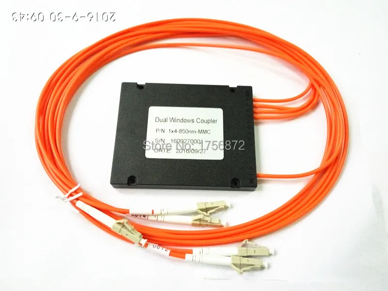 Многомодовые муфты 850nm 62 5/125 мм 25/25/25/25 соотношение соединения LC/PC 1x4 FBT муфта 1*4