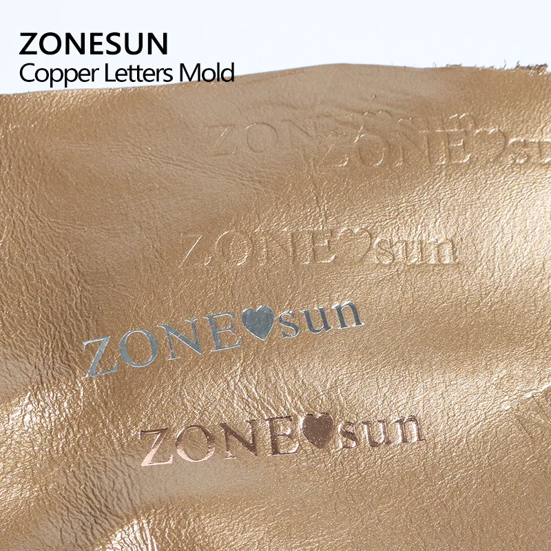 ZONESUN Т образный слот латунные фонари буквы гравированная форма горячая фольга