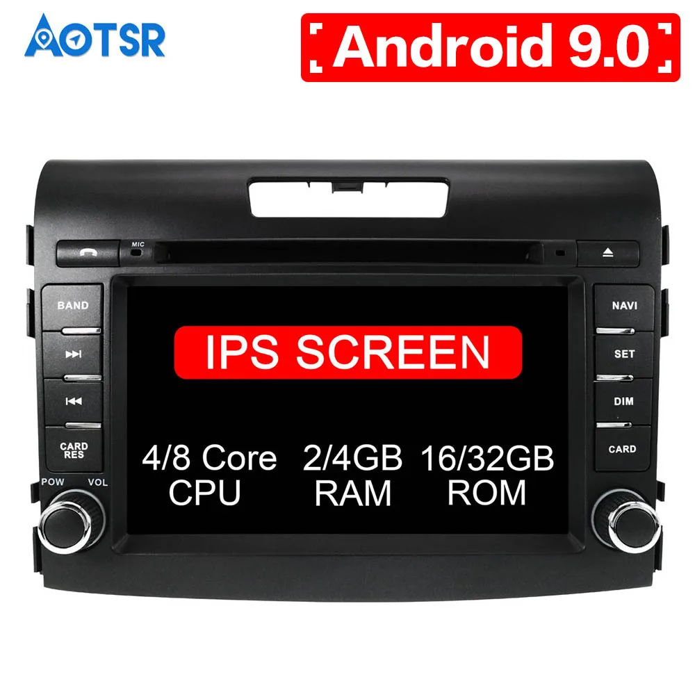 Автомобильный dvd плеер 2 din 7 дюймов android 9 0 8 ядер для honda crv CR V 2012 2016 автомобильная