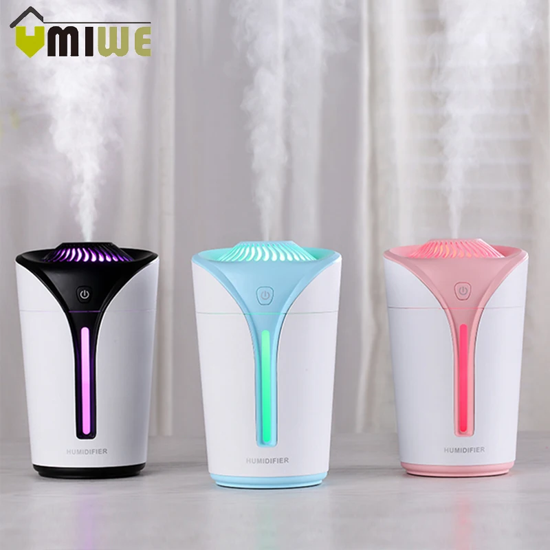 

Creative Mini Flame Cup Humidifiers Essential Oil Diffuser USB Ultrasonic Air Humidifiers with LED Night Light for Home Office