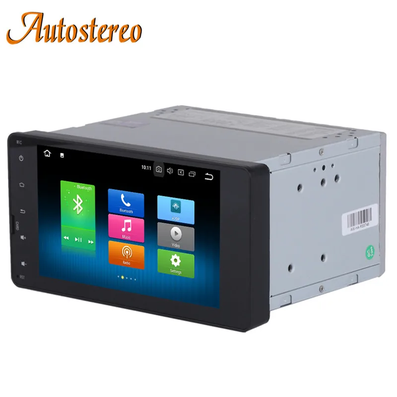 Discount 7" Android8.0 Car GPS navigation AutoStereo For Mitsubishi OUTLANDER LANCER-X ASX multimedia palyer SatNAV headunit Built-in DSP 9