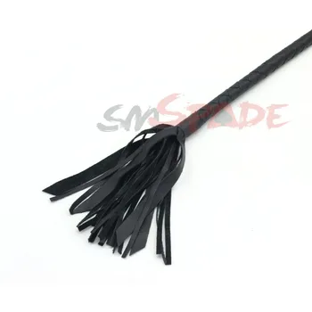 58cm braided leather horse riding crop whip,Sex Whip Aid Spanking Paddle Slave Flogger Sex Toy For Couple Adult Games Flirt toys 3