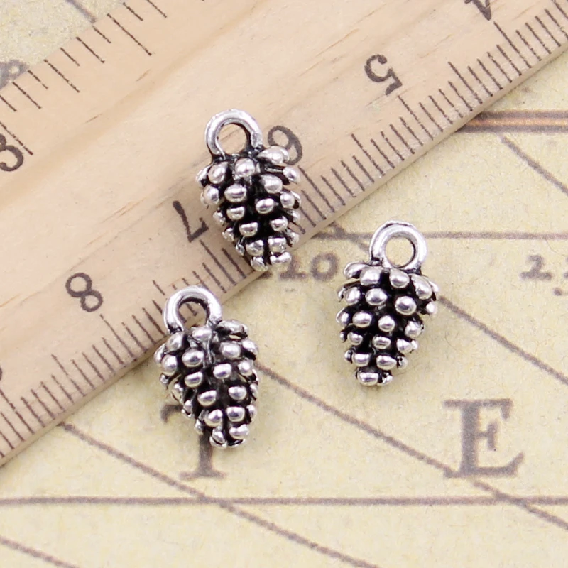 

10pcs Charms pine cone 12x7x7mm Tibetan Silver Plated Pendants Antique Jewelry Making DIY Handmade Craft pendant