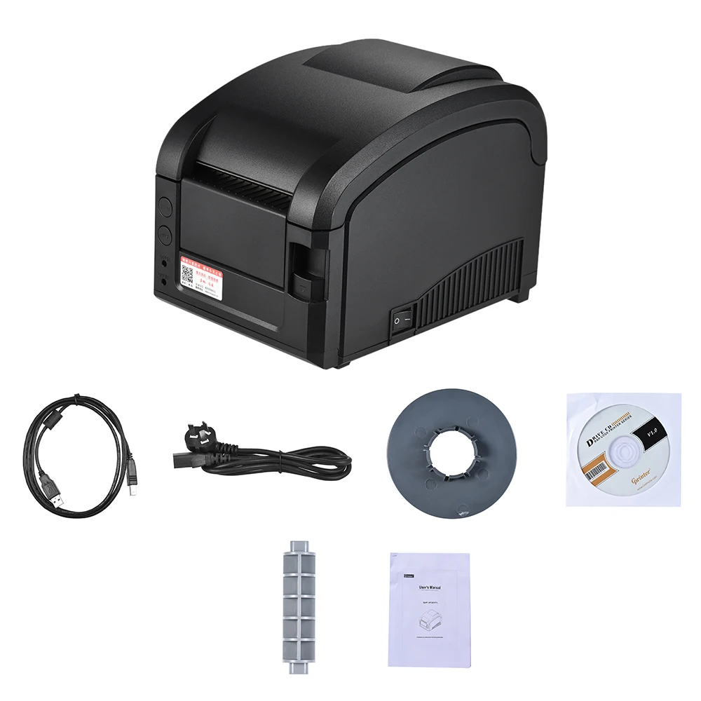 Gprinter Thermal Printer Adhesive Sticker Barcode Label Graphic Printer High Speed 23-80mm Printing Width for USB POS Computer