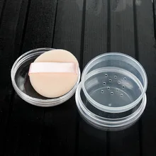 Высококачественная свободная коробка для пудры с натуральным флокированием, портативная коробка для косметических инструментов