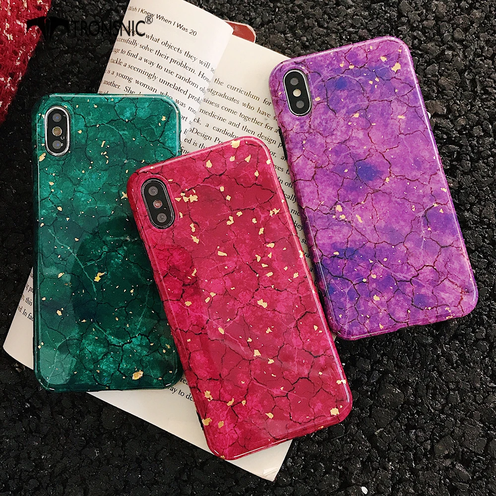 TRONSNIC Glitter Phone Case for iPhone X XS MAX XR Green Purple Case for iPhone 6S 6 7 8 Plus Gold Foil Red Luxury Cover Fashion TRONSNIC Glitter Phone Case for iPhone X XS MAX XR Green Purple Case for iPhone 6S 6 7 8 Plus Gold Foil Red Luxury Cover Fashion