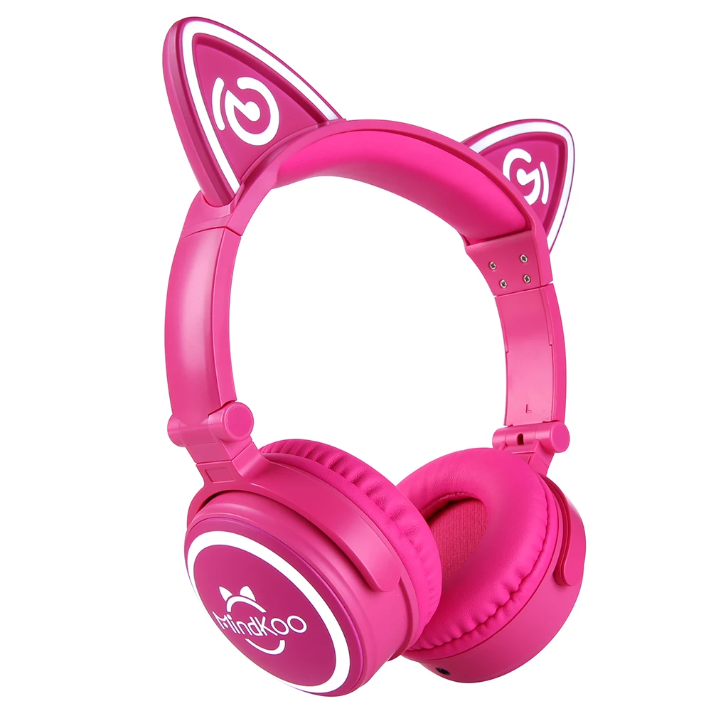 Mindkoo 2018 Cat Ear headphones LED Ear headphone cats earphone