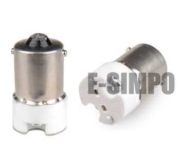 

1pc BA15S to MR16/GU5.3 lamp base adapter, with BA15S Lamp base, MR16/Gu5.3 lamp holder, Lamp holder converter, CE Rohs Z1022