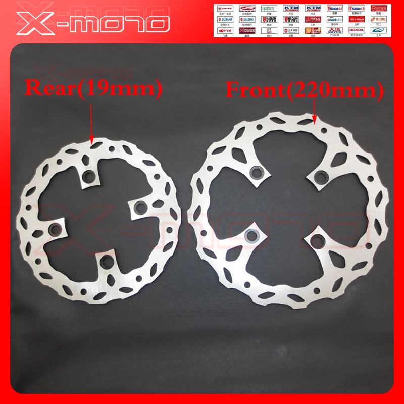 220mm Pit Bike Disco De Freno Delantero Ajusta 50cc 110cc 125cc pitbikes