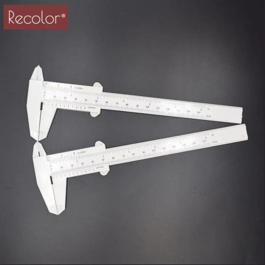 

Light Weight Non-Marring Plastic Mini Vernier Caliper 0-150 mm Accurate Vernier Caliper Measurement Permanent Makeup