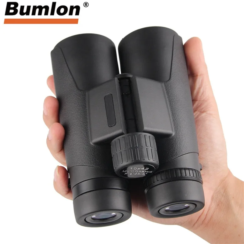 Бинокль Bumlon 10x42 компактный высококачественный HD военный телескоп для охоты
