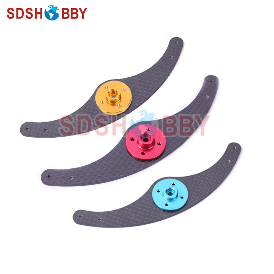 

6STARHOBBY 130mm Carbon Fiber Double Servo Horn with 25T Futaba/ 24T Hitec/ 23T JR Servo Plate for 50-120cc Gasoline Airplane