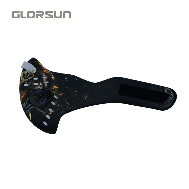 GLORSUN PM2.5 велосипедная маска респиратор с 4 карбоновыми N99 фильтрами модные спортивные пылезащитные маски со ртом для лица - Цвет: 005E037