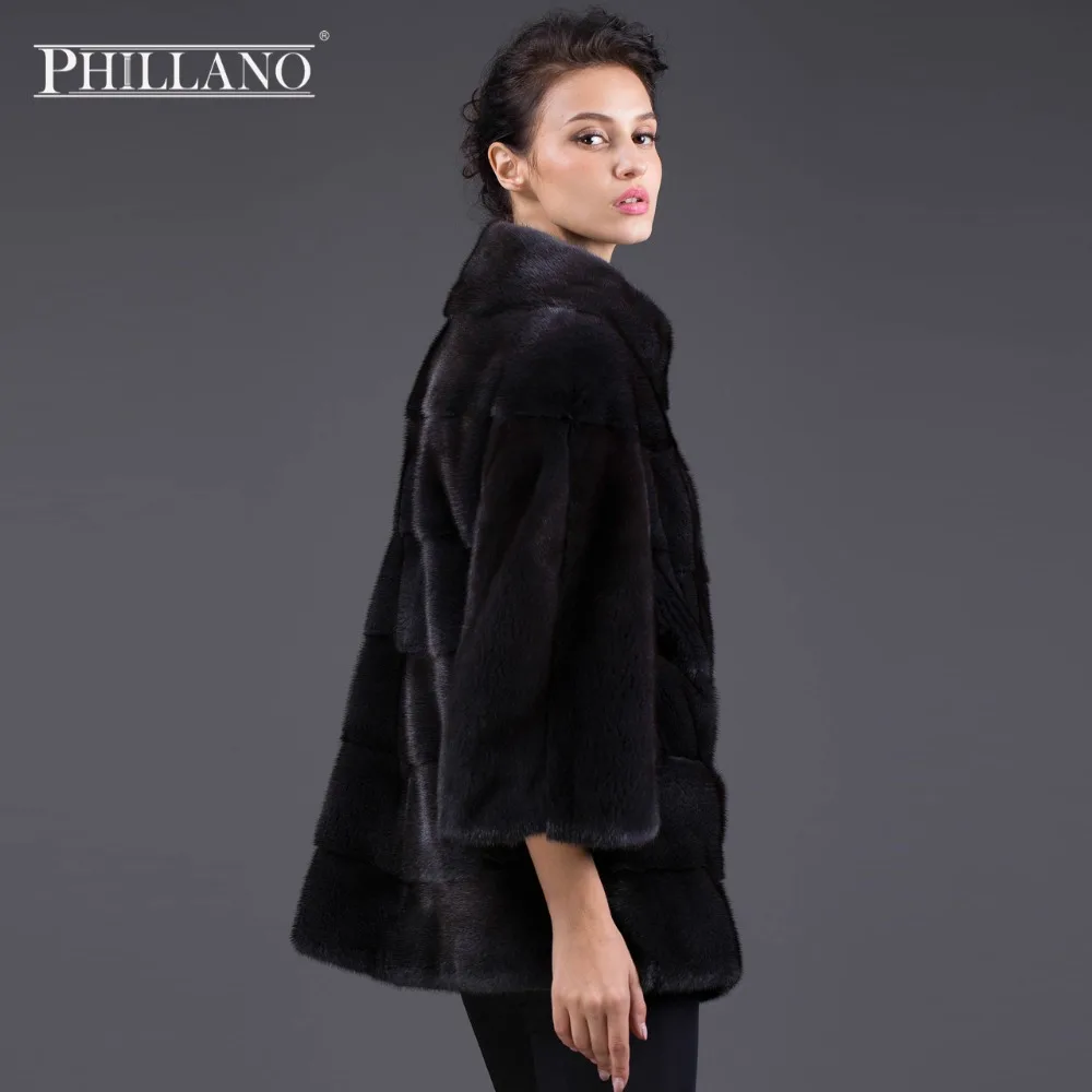 PHILLANO 2016 Коротная Зимняя Куртка С О образным вырезом Премиум Шубы Из Натурального