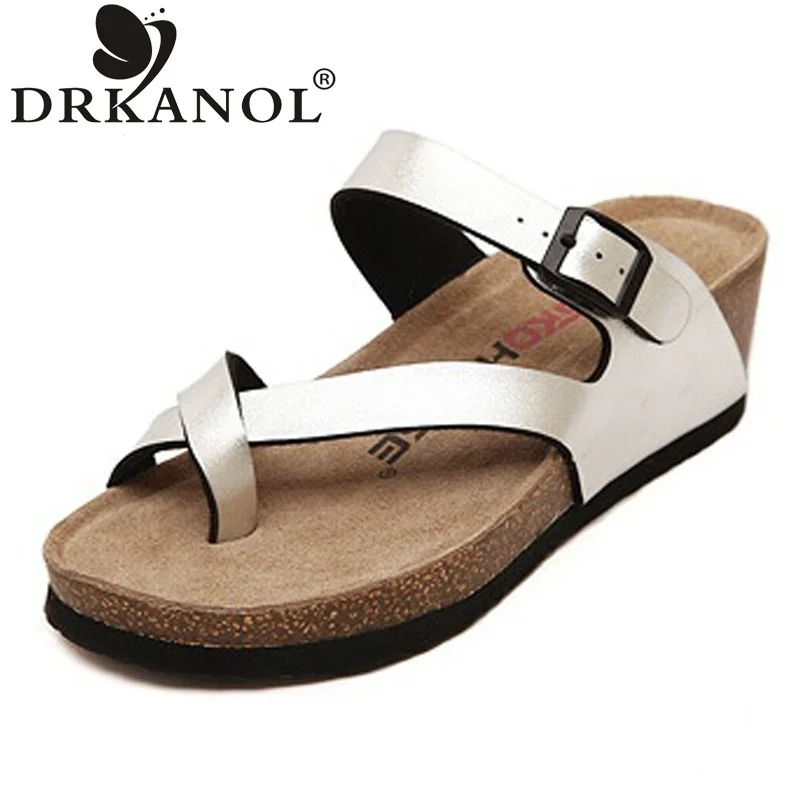New women wedge sandals 2016 summer slippers women casual shoes high quality comfortable thong platform sandals woman size 35-40