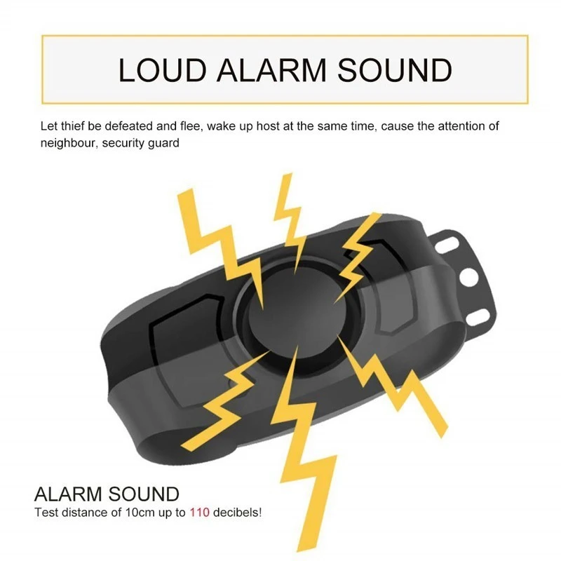 Usb перезаряжаемая беспроводная Противоугонная вибрационная сигнализация для мотоцикла велосипеда с дистанционным управлением