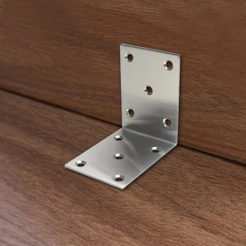 

10 Pcs Corner Brace Iron L Type Right Angle Shelf Support Bracket Fastener for Furniture Cabinet MJJ88