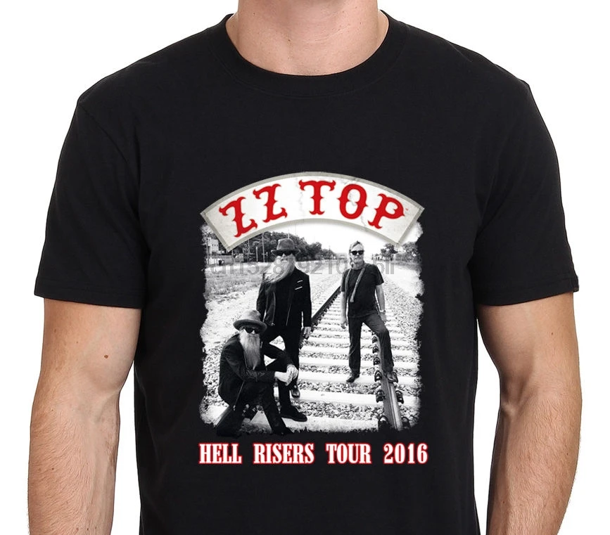 

ZZ Top Hell Risers Tour 2016 in Back T-Shirt Size S-to-XXL