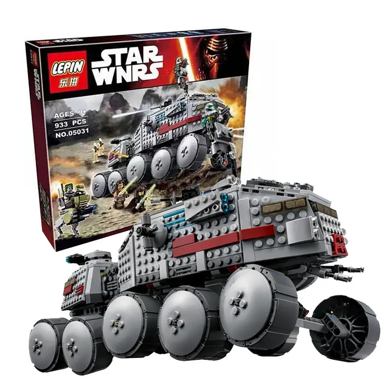 933Pcs font b LEPIN b font 05031 Star Wars Clone Turbo Tank 75151 Building Blocks Compatible